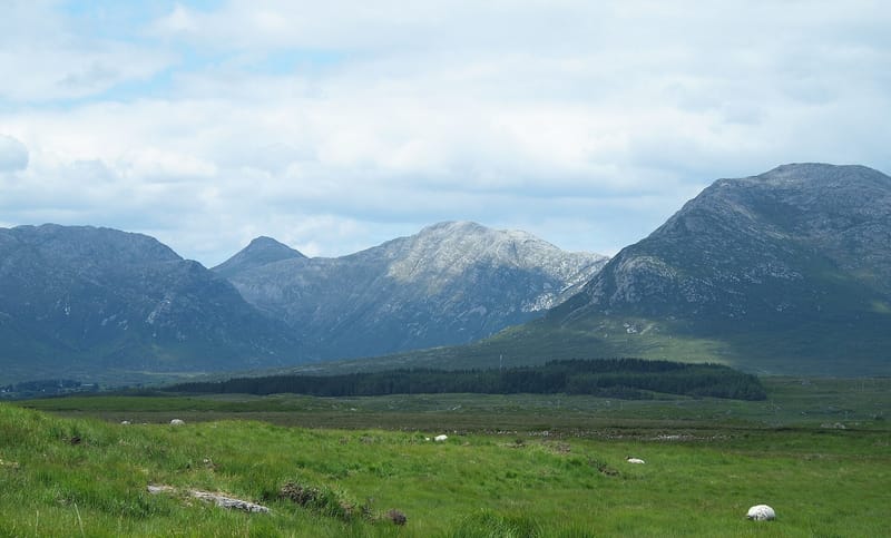 The Twelve Bens mountains in Connemara, County Galway